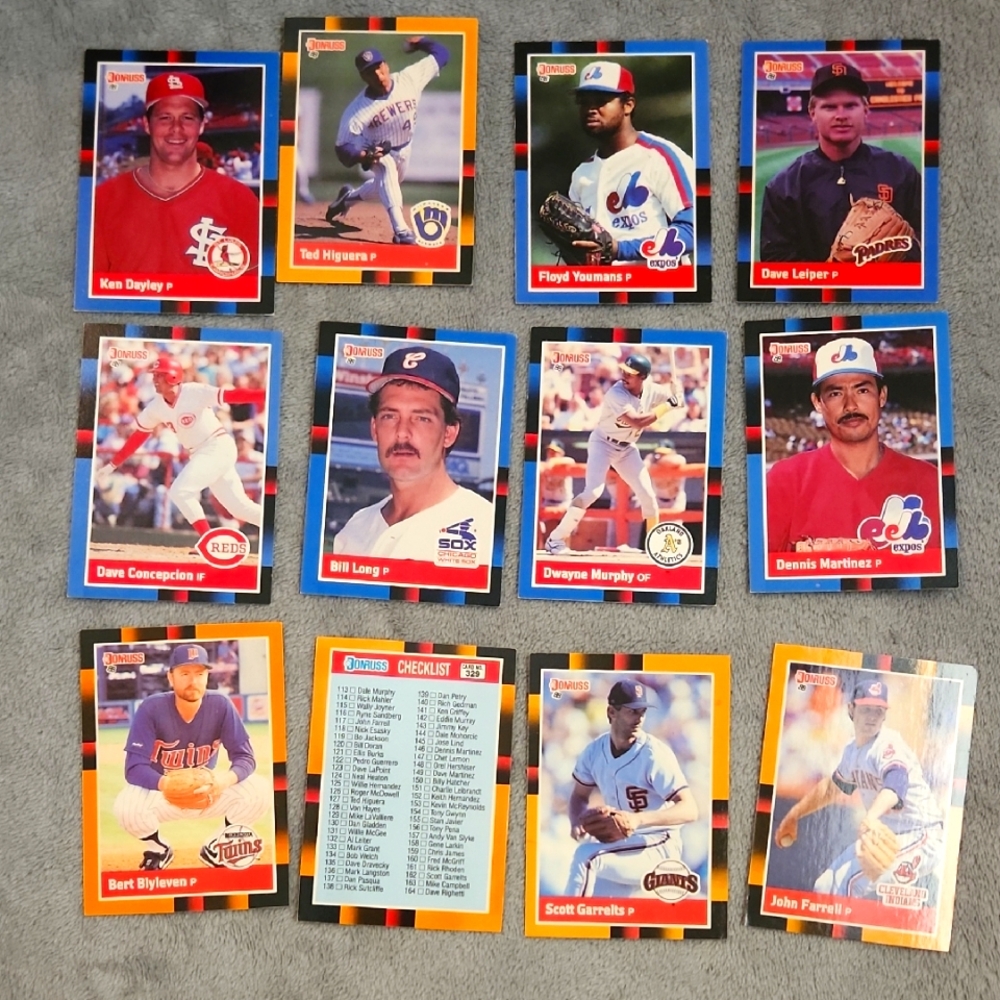 Vintage Don Russ 1988 Baseball Trading Cards